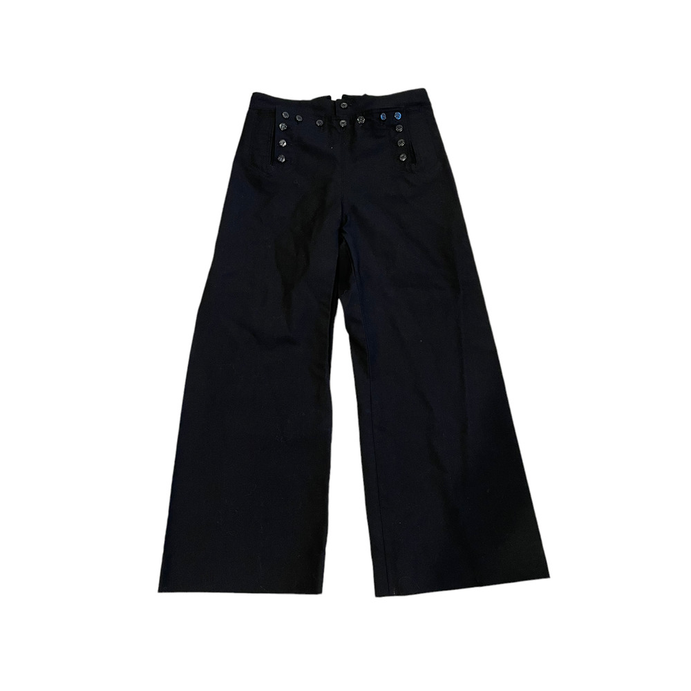 vtg sailor pants 60s flare wide leg us navy black color